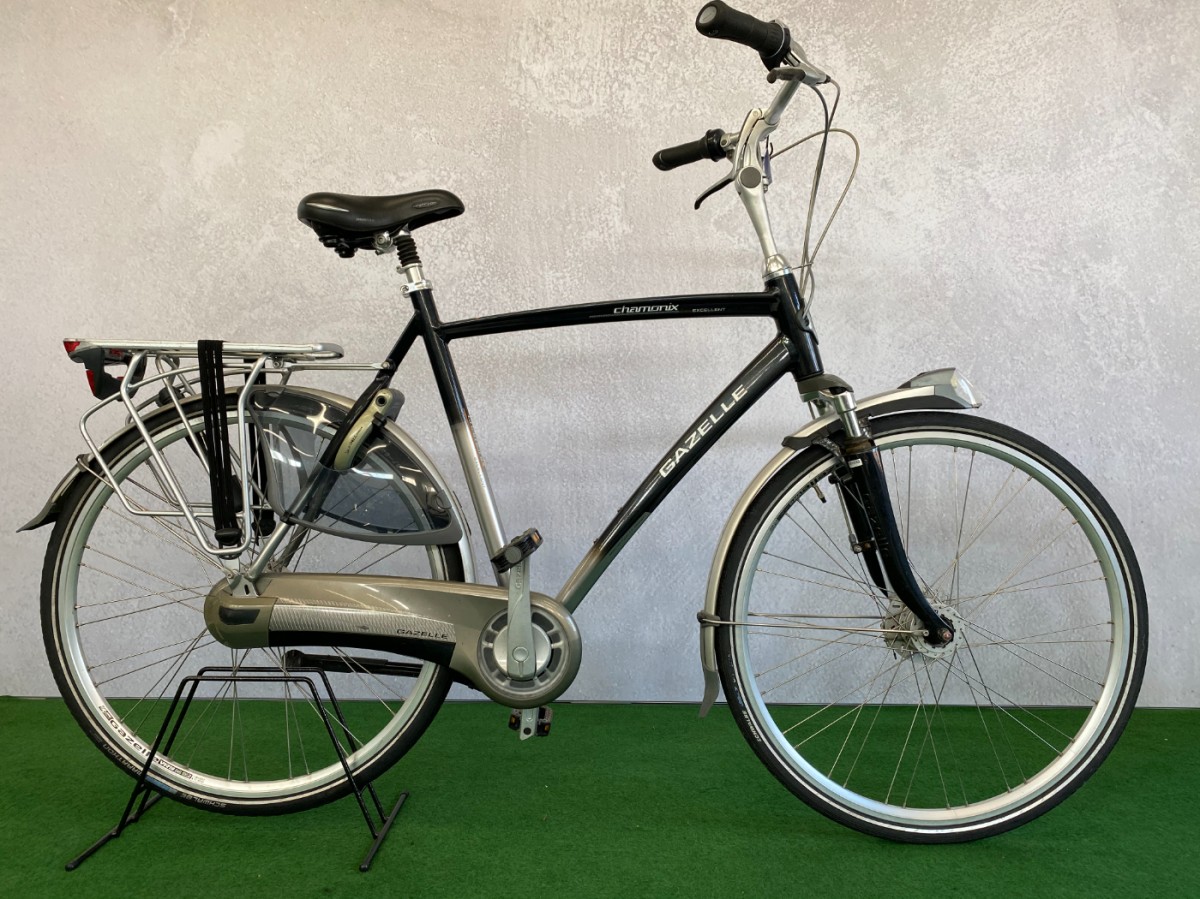 Gazelle Chamonix C8 Grijs Heren 2014 | Jansen 2wielers