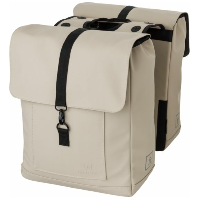 Fastrider Fr jaxx ii dubbele fietstas trend taupe Grijs - Afbeelding 5