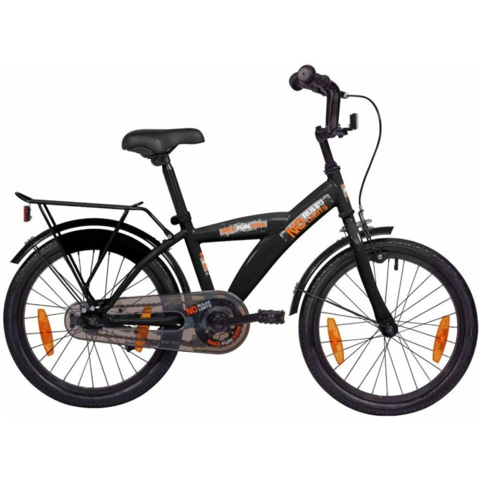 Bike Fun No Rules 16 inch Zwart Jongens 2024