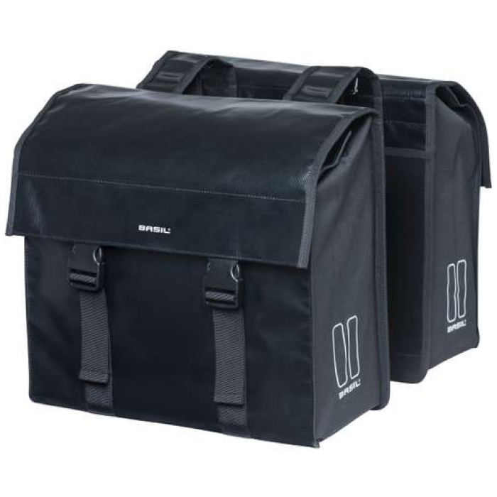 Basil dubbele tas Urban load Black - Afbeelding 2