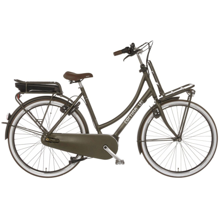 Cortina E-U4 Transport Incl 500Wh. Elegance Green Matt / Br/br Dames 2024