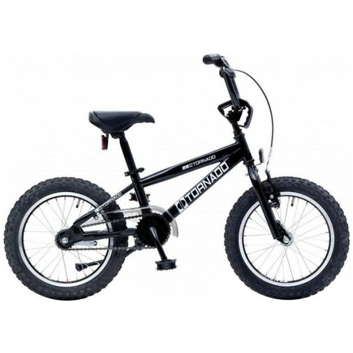Bike Fun Tornado Cross 16 inch | BMX Matt Black Jongens 2024