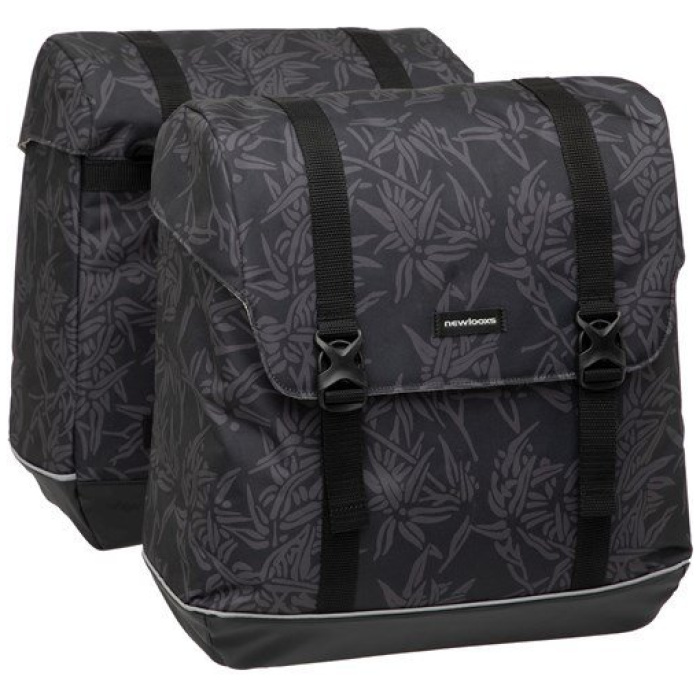 New Looxs NL fietstas dubbel Alba 42L Bamboo Black - Afbeelding 3