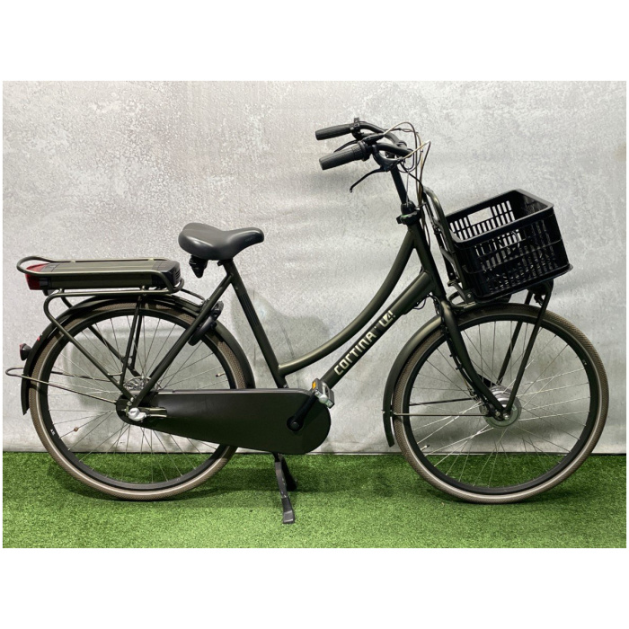Cortina E-U4 Transport 400Wh Elegance Green Matt Dames 2020