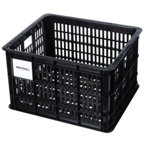 Basil Fietskrat 29.5L (recycled) Zwart