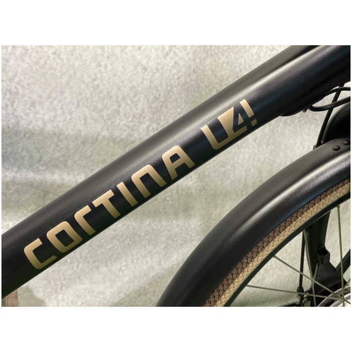 Cortina E-U4 Transport (Nieuwe 500wh accu) Jet Black Matt Heren 2022 - Afbeelding 3