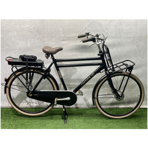 Cortina E-U4 Transport (Nieuwe 500wh accu) Jet Black Matt Heren 2022