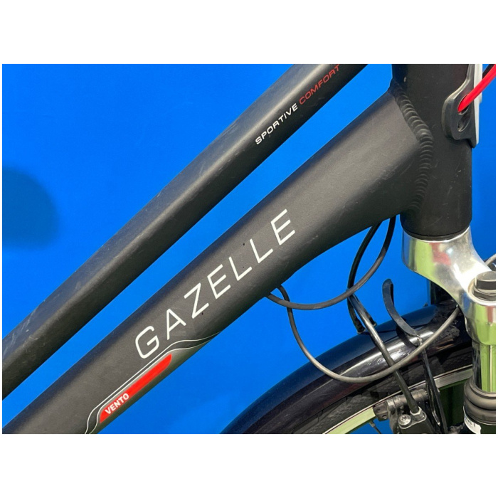 Gazelle Vento C7 HMB 335Wh Zwart / Rood Dames - Afbeelding 3