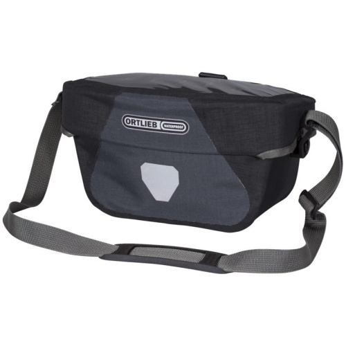 Ortlieb Stuurtas ultimate six plus f3634 graniet-zwart 5l Speciaal Wit