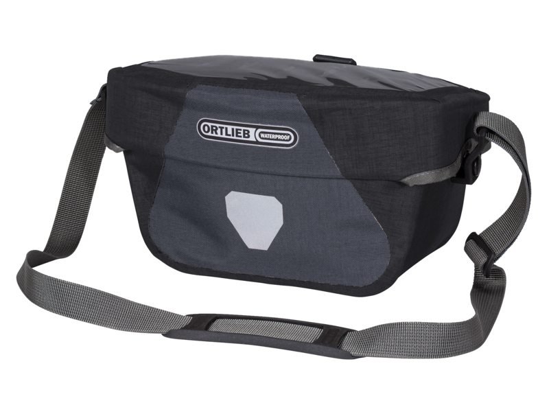 Ortlieb Stuurtas ultimate six plus f3634 graniet-zwart 5l Speciaal Wit