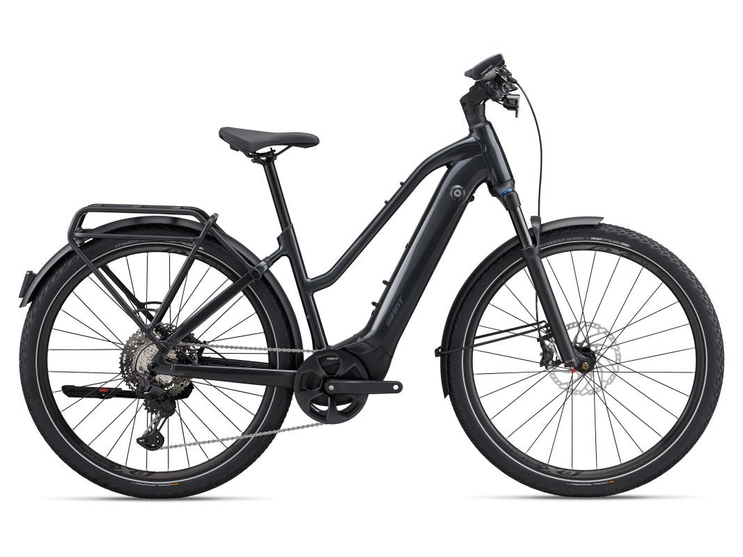 Giant Explore E+ Pro Gunmetal Black Dames 2023
