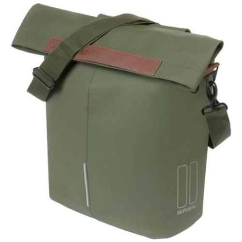 Basil Tas City Shopper 14L Enkel Achter Moss Green