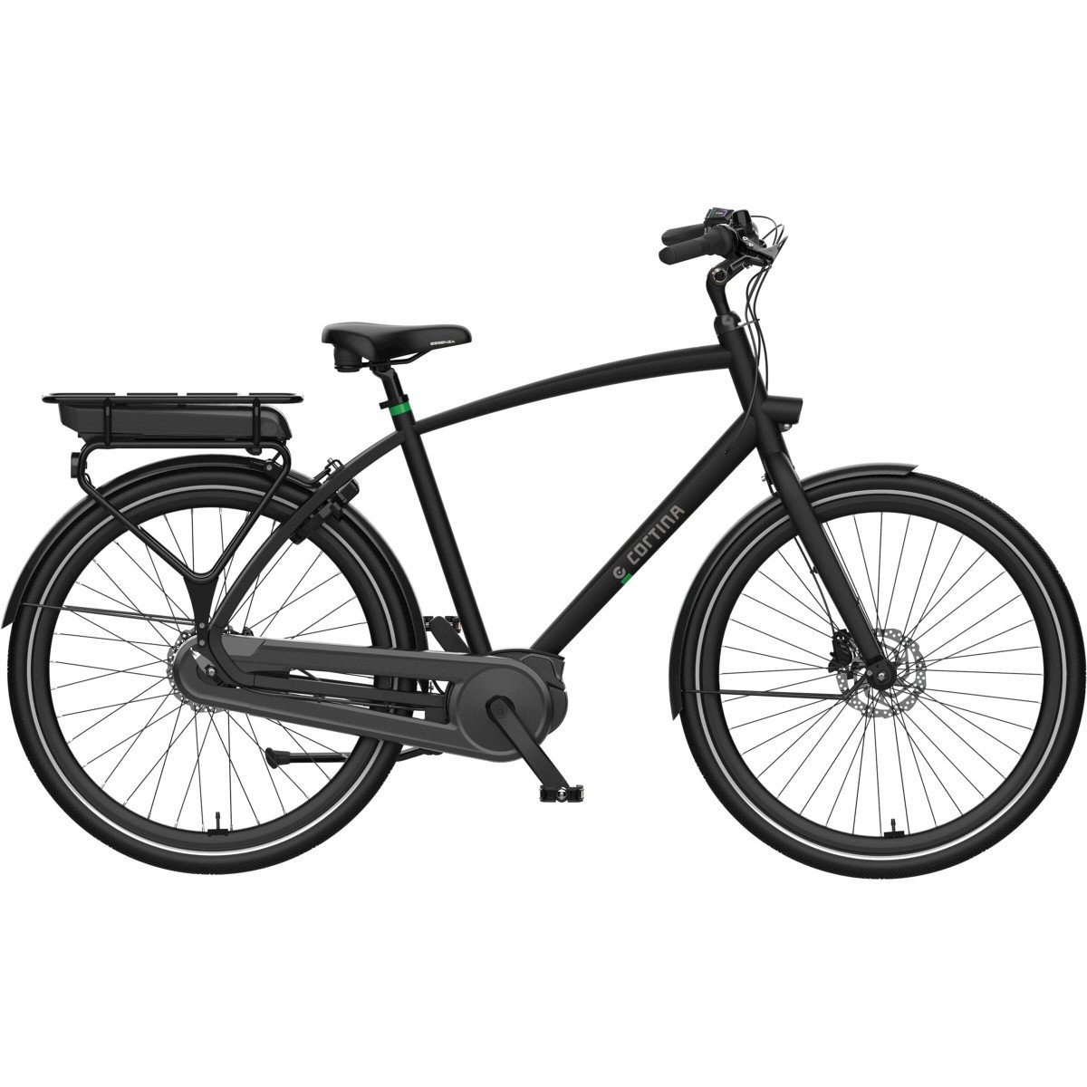 Cortina Fiets E-Tide Zwart Heren 2024