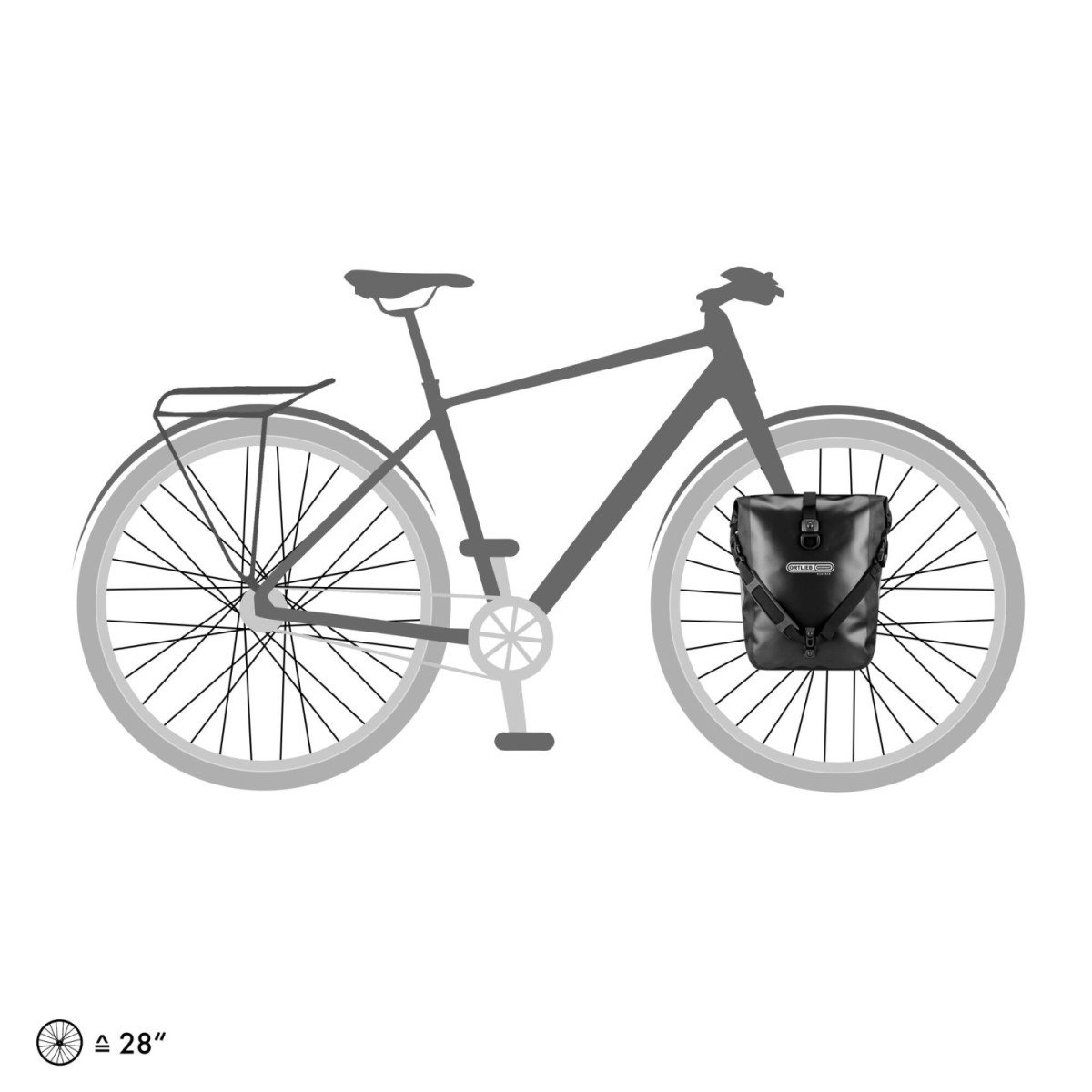 Ortlieb Tas front/sport roller classic f6301 ql2.1 ( Black - Afbeelding 3