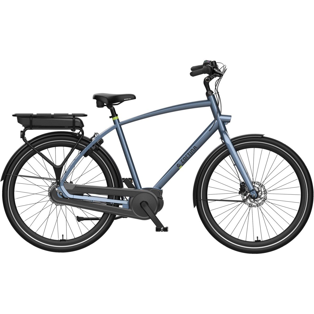 Cortina Fiets E-Tide Aegean Blue Heren 2024