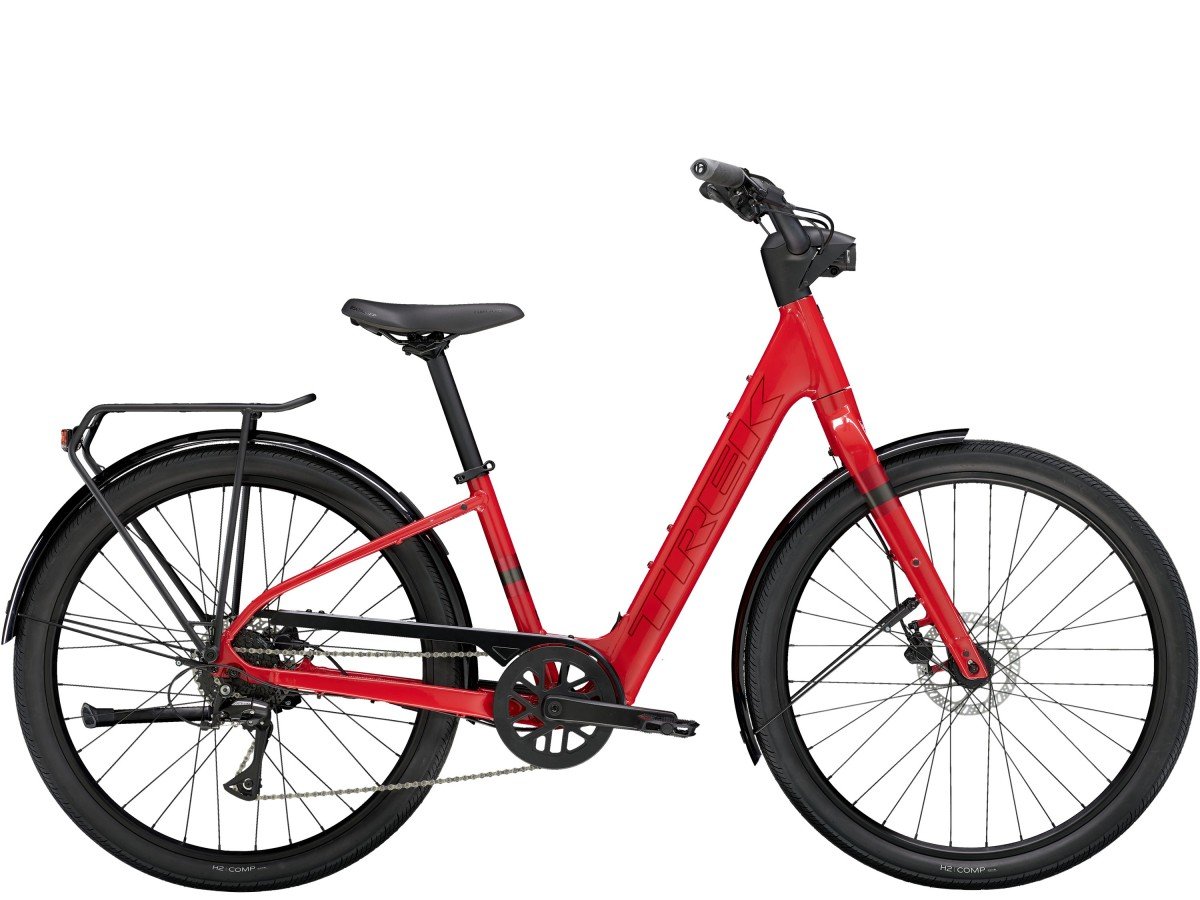 Trek Verve+ 1 Lowstep LT VIPER RED Dames 2024
