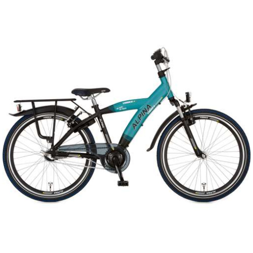 Alpina Yabber Pacific Blue Matt - Jet Black Jongens 2021