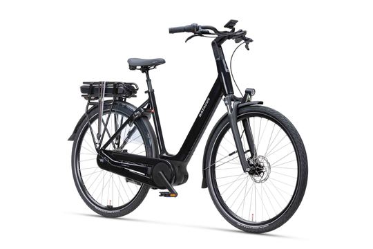 Batavus Finez E-Go Active Plus N8 Zwart Glans Lageinstap 2024