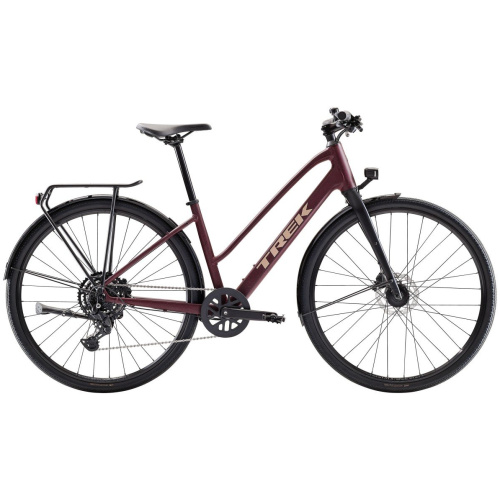 Trek FX Sport AL Equipped Midstep COBRA BLOOD / SEDONA RED SPLATT E R Dames 2026