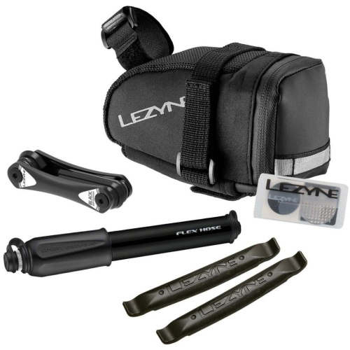 Lezyne M-CADDY SPORT KIT BLK (BAG + PUMP + REPAIR) BLACK/BLACK