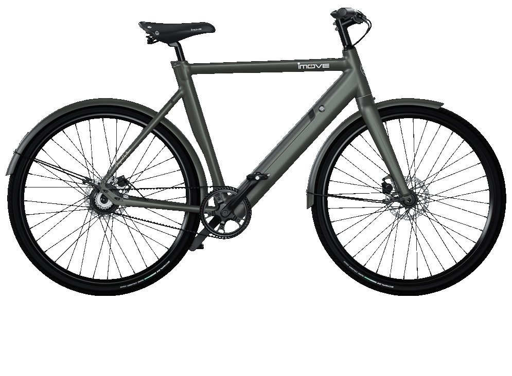 Imove PRESIDENT comfort + bagagedrager Modern: Matt Earth / Black Heren 2025