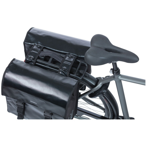 Basil fietstas dubbel Urban load MIK Black