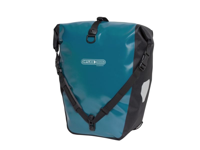 Ortlieb Tas Back Roller Classic 40L Dubbel Achter Petrol/Black Speciaal Grijs