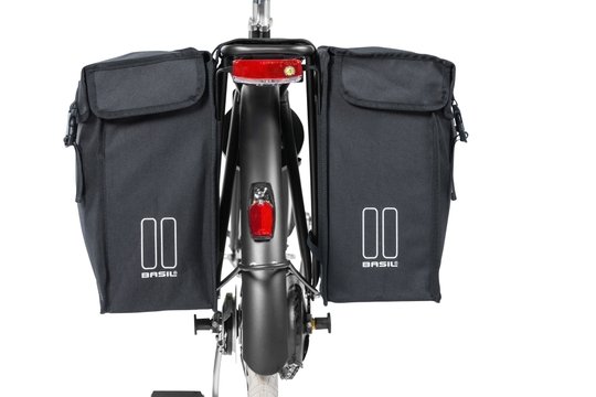 Basil TAS BAS DUBBEL MARA XXL 47L Zwart - Afbeelding 4