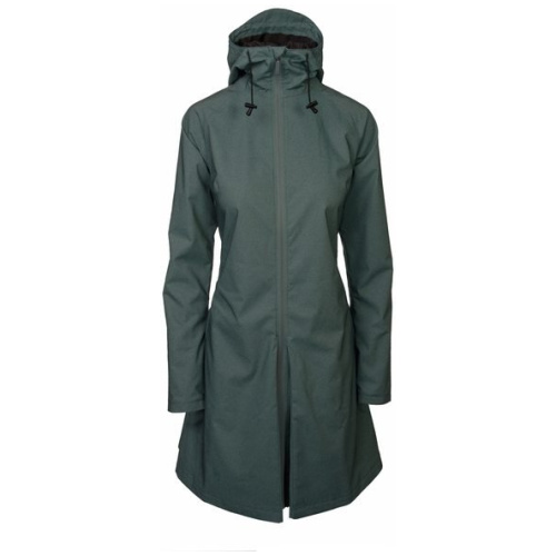 Agu seq rain jacket women steel blue Groen