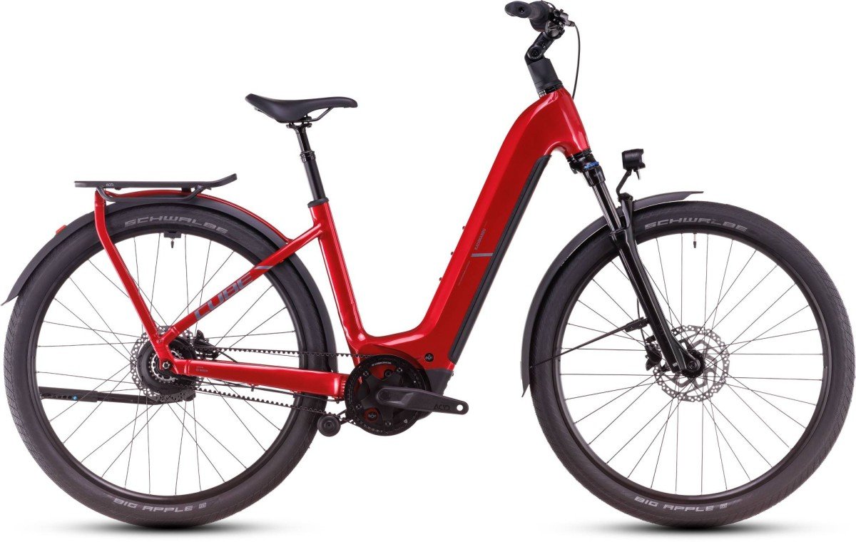 Cube KATHMANDU HYBRID COMFORT PRO Electricred/red LAGEINSTAP 2025 - Afbeelding 2