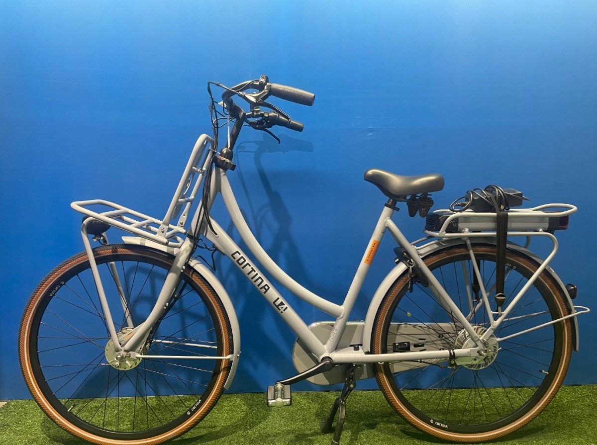 Cortina E-u4 Transport 400Wh Neutral Grey Matt Dames 2023 - Afbeelding 3