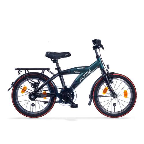 Alpina Yabber 18" Pine Green Matt - Vivid Black Matt Jongens 2023