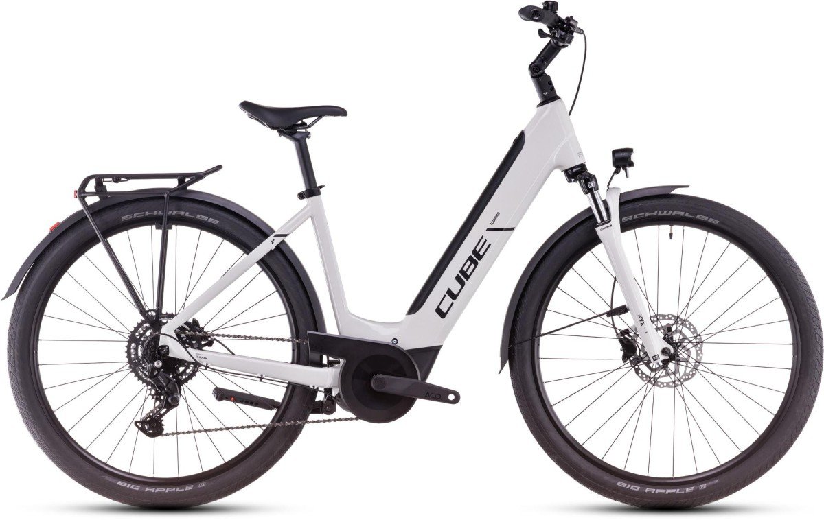 Cube TOURING HYBRID ONE 625 Cotton/black Lageinstap 2025 - Afbeelding 3
