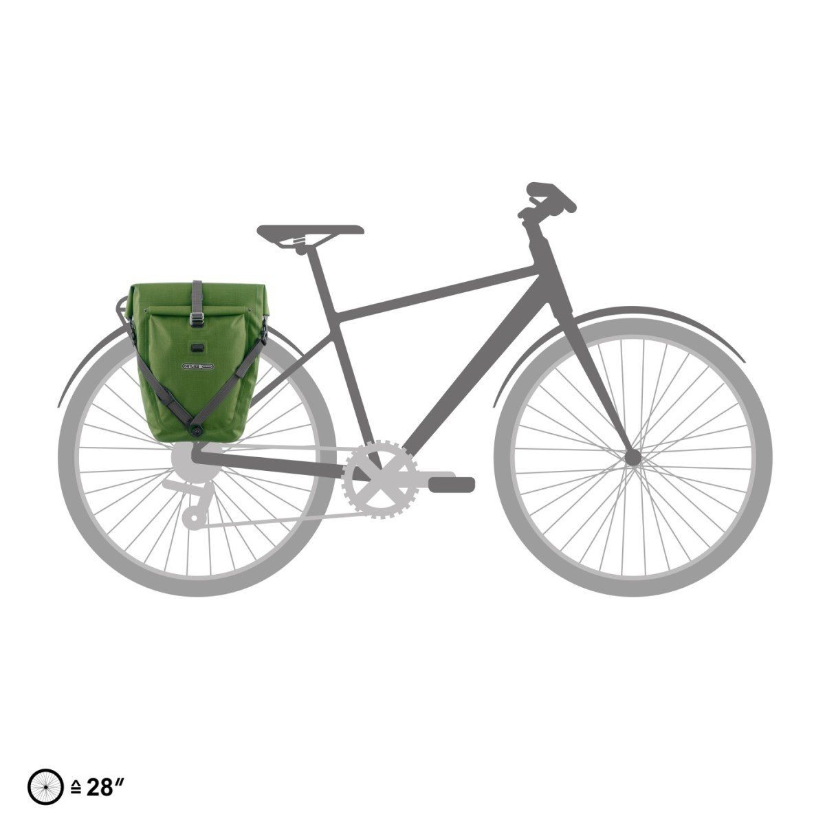 Ortlieb Back-Roller Plus QL2.1 20 L moss-green Groen