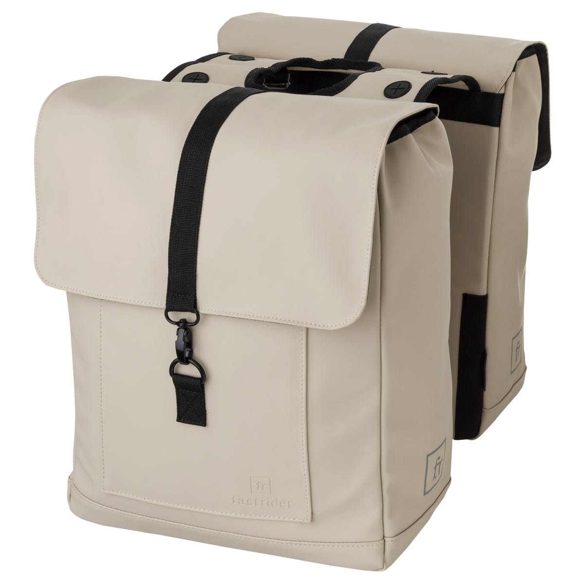 Fastrider Fr jaxx ii dubbele fietstas trend taupe Grijs