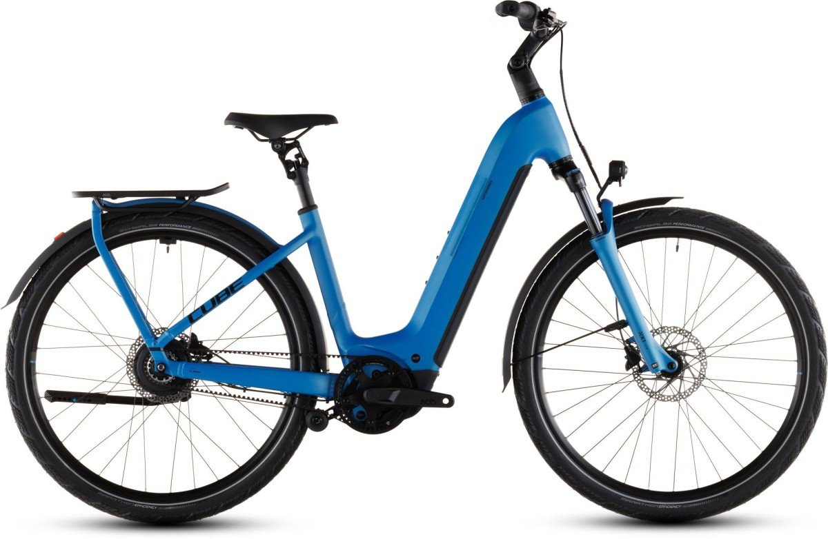 Cube (DUBBEL INGEVOERD) KATHMANDU HYBRID COMFORT PRO 80 AZURE/BLACK Lageinstap 2026