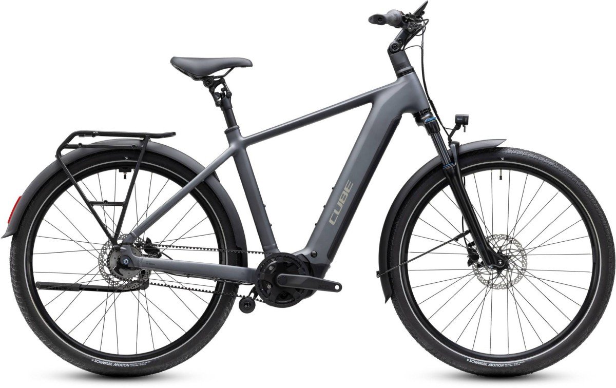 Cube TOURING HYBRID DELUXE SLX 800 SLABGREY/CHROME Heren 2027