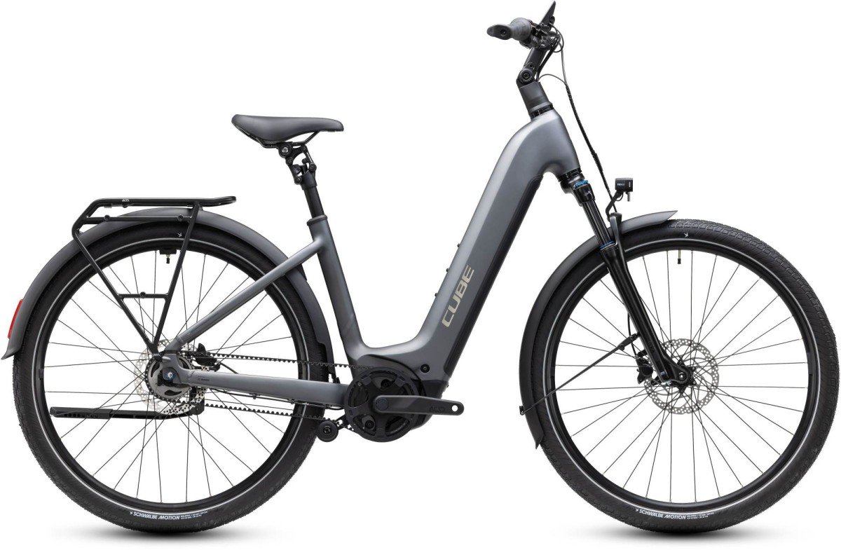 Cube TOURING HYBRID DELUXE SLX 800 SLABGREY/CHROME Dames 2027