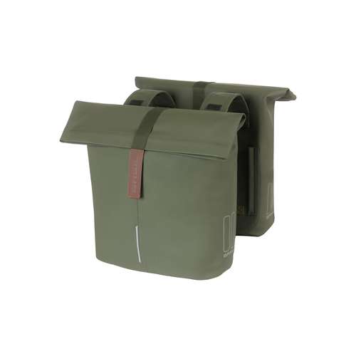 Basil Tas City 28-32L Dubbel Achter Moss Green Moss Green Gloss - Afbeelding 4