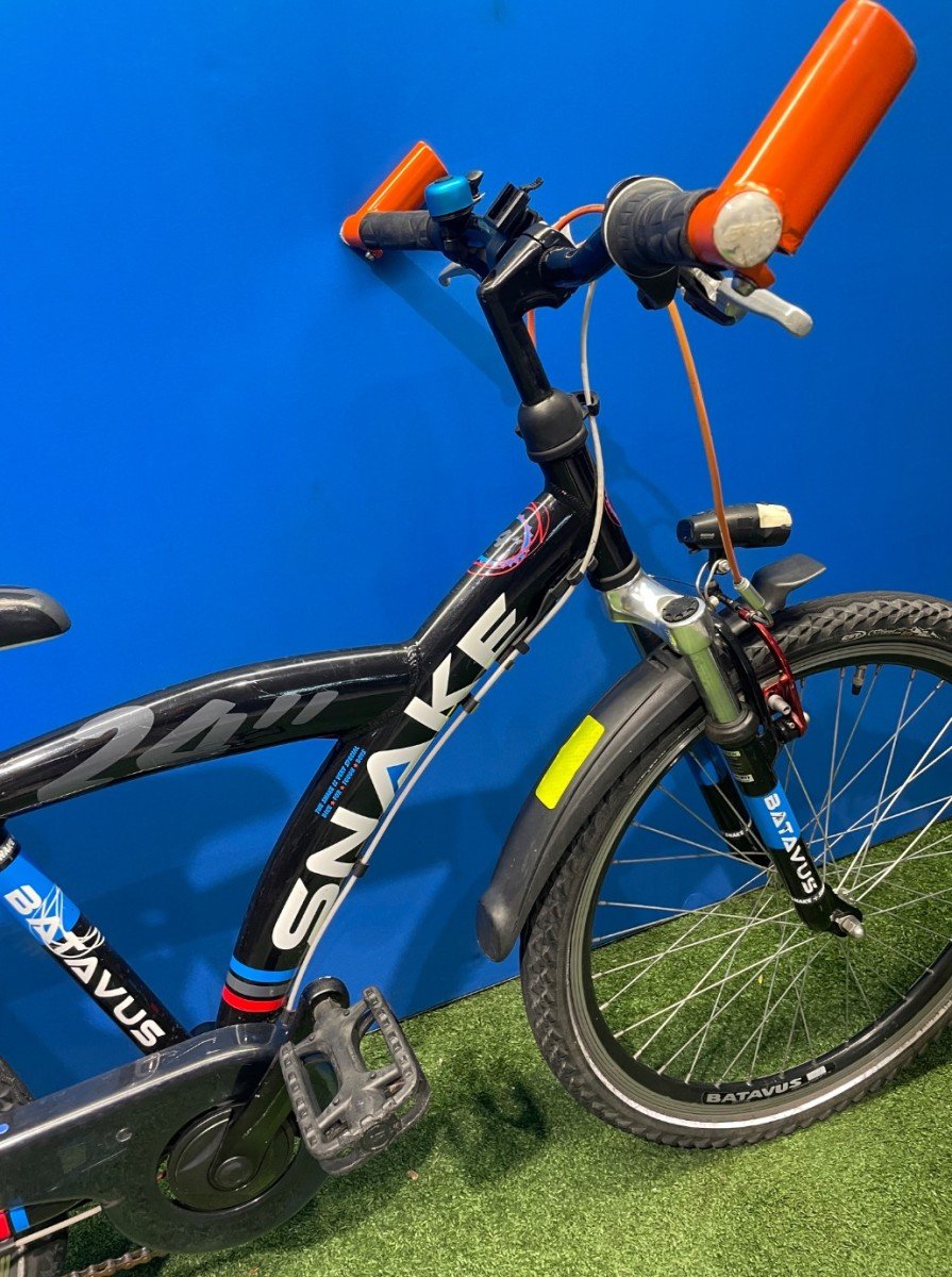 Batavus Snake 24 inch Zwart/blauw Jongens 2020 - Afbeelding 4