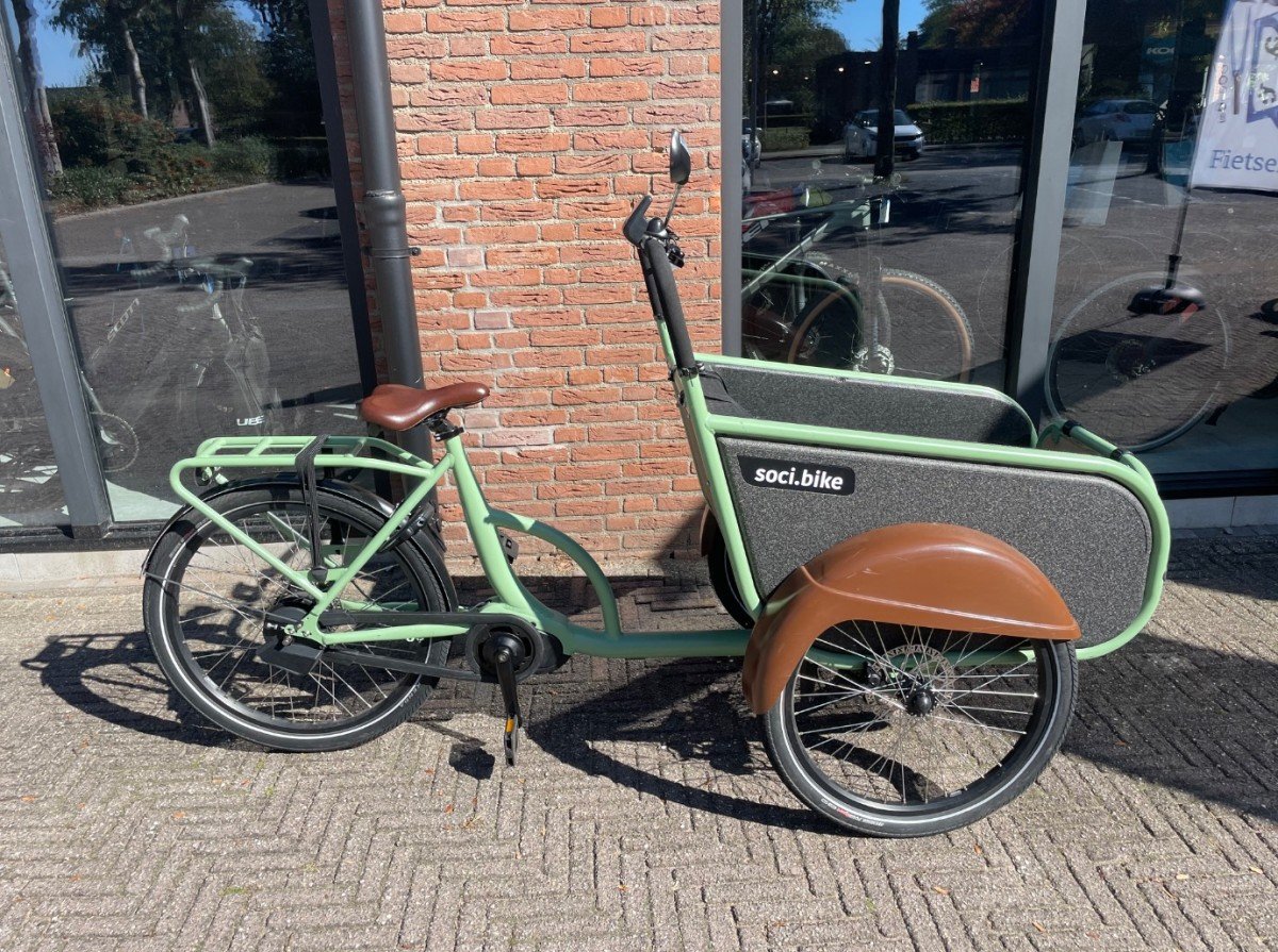 Foto van Soci.bike Compact – 720wh Bleekgroen 2024 (2024) via Jansen 2wielers