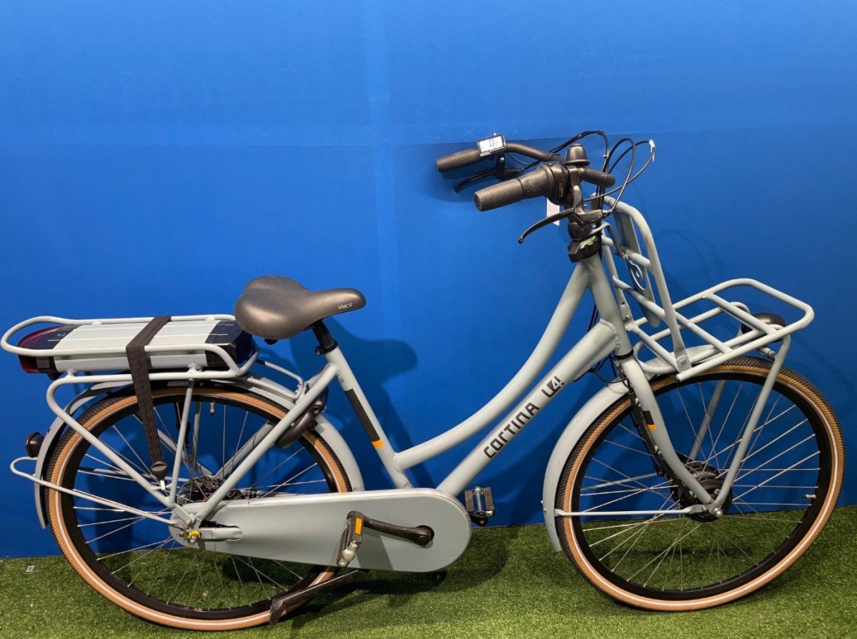 Cortina E-U4 Transport NIEUWE 500Wh ACCU Stormy Sea Matt Dames 2023
